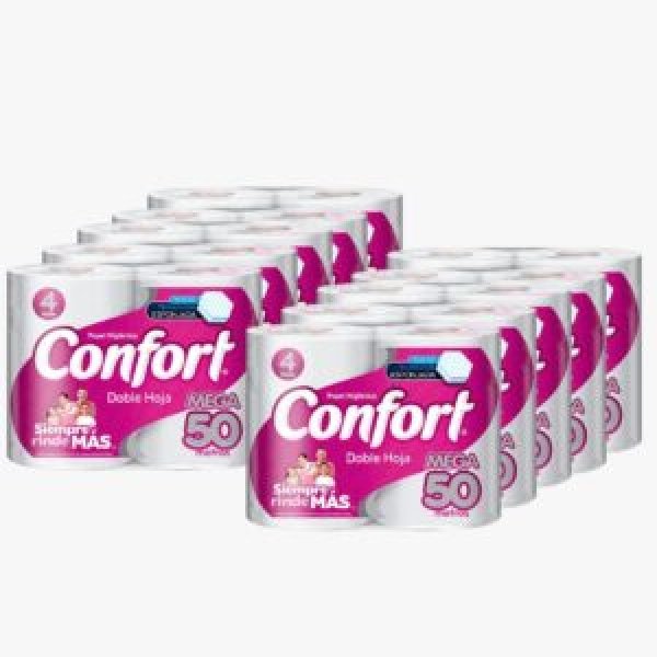 Papel Higiénico Confort 50 Metros.