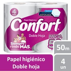 Papel Higiénico Confort 50 Metros.
