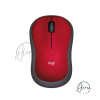 Mouse Logitech Inalambrico M185 Rojo, wireless