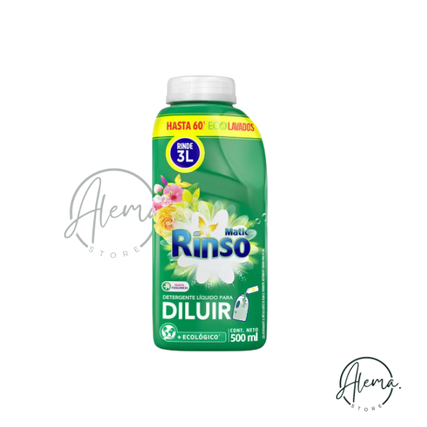 Detergente Líquido Rinso 500 ml Para Diluir.