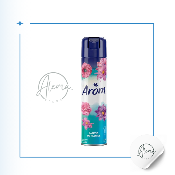 Ambientador Aerosol Arom Lluvia Flores 225 g