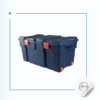 Baúl Wenco Con Ruedas de 130 Litros, color Azul Denim y tapa Azul