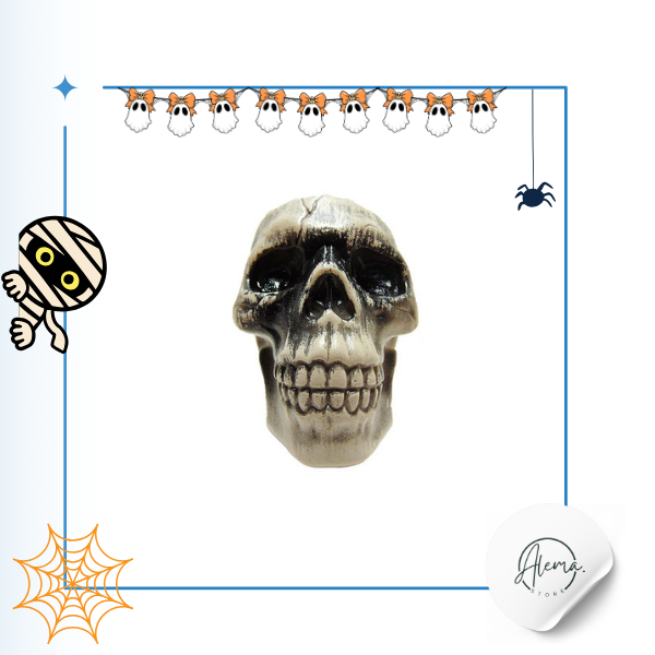 Cabeza Calavera Halloween 10x9 cm