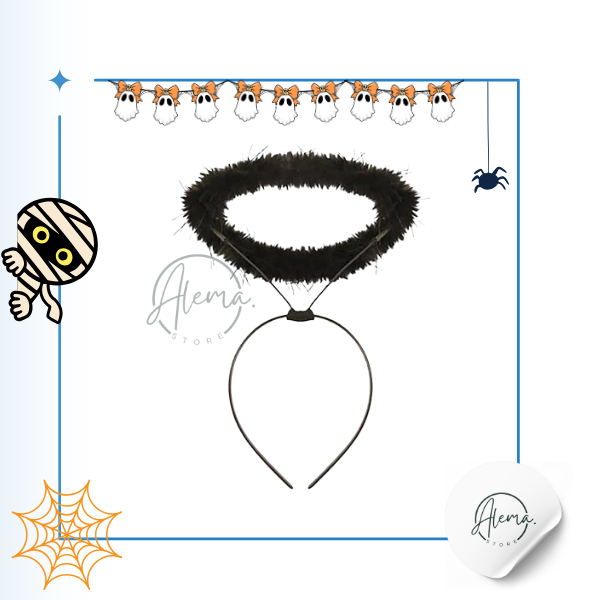 Cintillo Angel Negro - Hallowwen