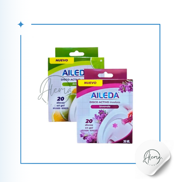 Discos Gel Activo Inodoro Aileda - 20 aplicaciones 36ml Discos Gel Activo Inodoro Aileda - 20 aplicaciones 36ml