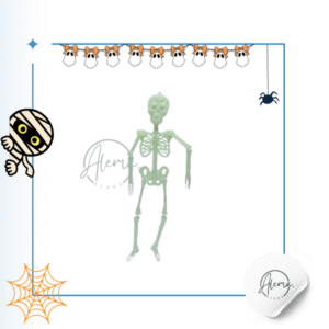 Esqueleto Fluorecente 30 Centimetros Halloween