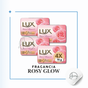 Jabón Barra Lux 70 g x 4 unidades Rosy Glow