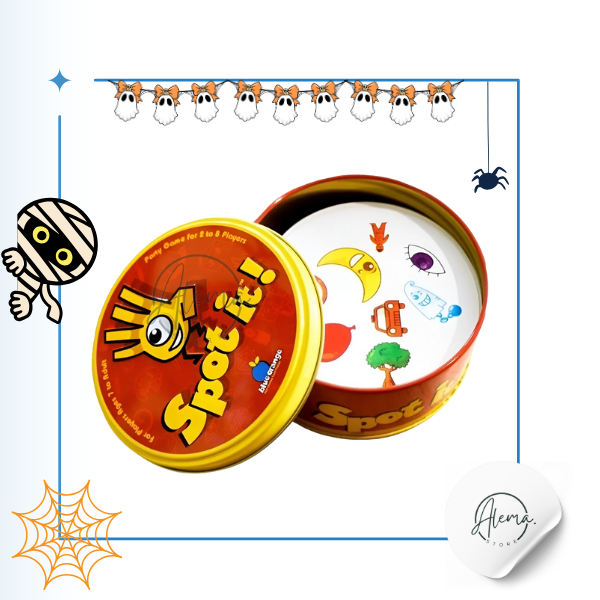 Spot It! Juego Doble Blue Orange - Genérico