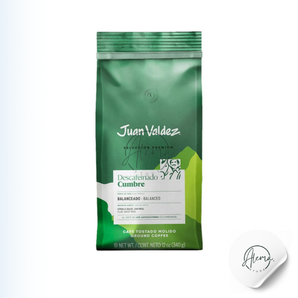 Café Molido Descafeinado Juan Valdez Cumbre 340g