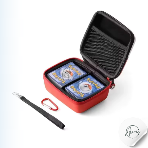 Caja Organizadora Tarjetas Diseño Pokebola v3 Caja Organizadora Tarjetas Diseño Pokebola