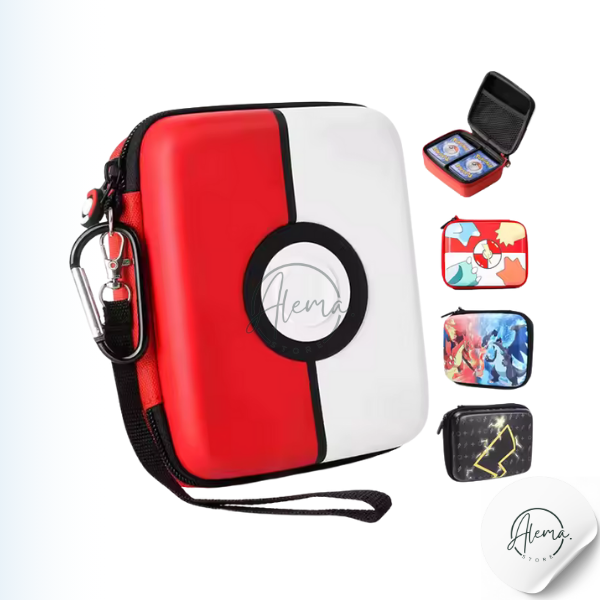 Caja Organizadora Tarjetas Diseño Pokebola Caja Organizadora Tarjetas Diseño Pokebola