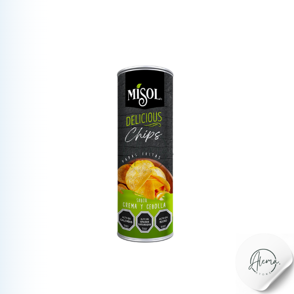 Papas Chips Misol Sabor Crema y Cebolla 120g