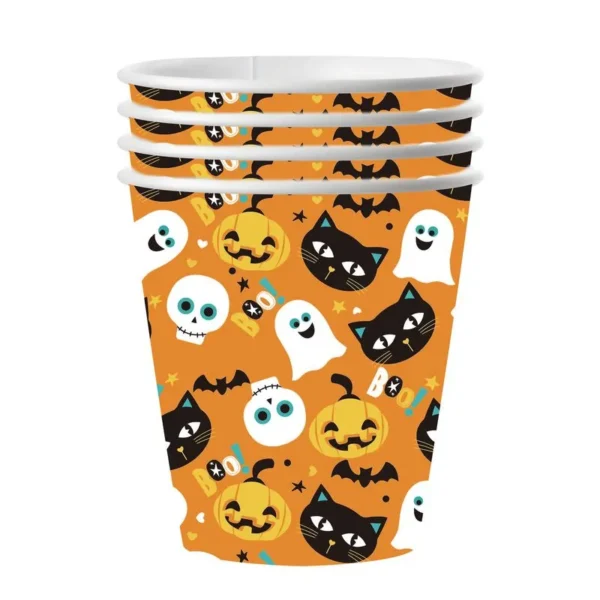 Set Vaso Papel 270 Cc Halloween 6 Unidades